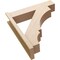 Ekena Millwork 8-in W x 34-in D x 38-in H Balboa Block Rough Cedar Woodgrain TimberThane Outlooker, Primed Tan OUTUR080X34X38BOA44RCPR - alternate 4